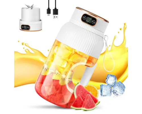 FANNOU Handmixer Tragbarer Mixer – Leistungsstarker Smoothie Maker - Kabelloser und wiederaufladbarer Mini Standmixer mit 1200ml Becher und 78 W Leistung. Ideal für Smoothies und Shakes unterwegs, mit abnehmbaren Teilen für einfache Reinigung.