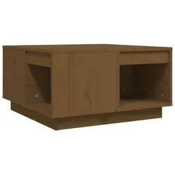 furnicato Couchtisch aus Kiefernholz, 61x32.5x60 cm, Braun - Eleganter Couchtisch aus massivem Kiefernholz mit stabiler Bauweise. Ideal für dein Wohnzimmer: großzügige Tischplatte und viel Stauraum für eine ordentliche Ablage.