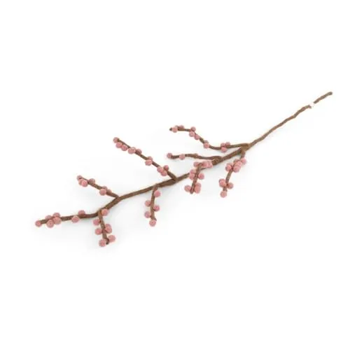 Gry & Sif Handgemacht & Fairtrade-Zertifiziert | Stilvolles dänisches Design X Nepali Kunsthandwerker | Zweig mit Rouge-Beeren