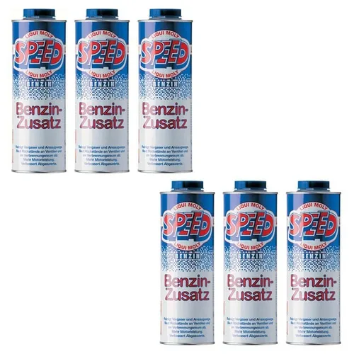 6x 1 Liter Liqui Moly 5105 Speed Benzin Zusatz Zugabe Kraftstoff Additiv