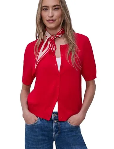 Street One Damen Kurzarm Cardigan mit Rundhals - Leichte Strickjacke für den Sommer, perfekt für lässige Outfits und angenehmen Tragekomfort.