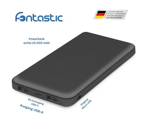 fontastic Renz 10 Black Powerbank 10000 mAh von fontastic