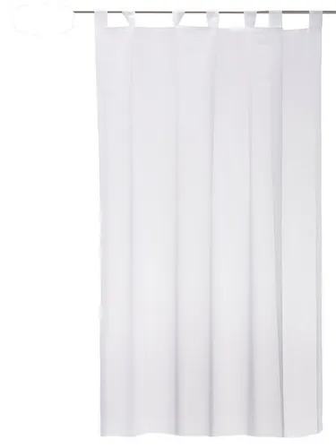 Haus und Deko Gardine Voile Schlaufengardine Gardine Emotion weiß Organza Vorhang transparen, Kräuselband (1 St), transparent, Polyester