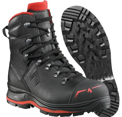 Sicherheitsstiefel TREKKER PRO 2.0 S3, schwarz/rot - Größe 36 - Arbeits- & Schutzkleidung mit atmungsaktivem GORE-TEX® Futter und hervorragendem Klimakomfort, ideal für höchste Sicherheitsanforderungen.