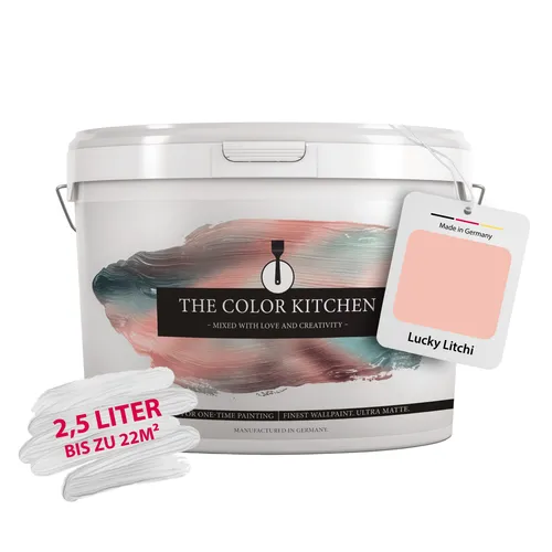 BRICOFLOR Wandfarbe Pink/Rosa - A.S. Création Color Kitchen - Hochwertige Dispersionsfarbe für stilvolles Wohnen, mit erstklassiger Deckkraft und einfacher Verarbeitung. Ideal für kreative Raumgestaltungen.