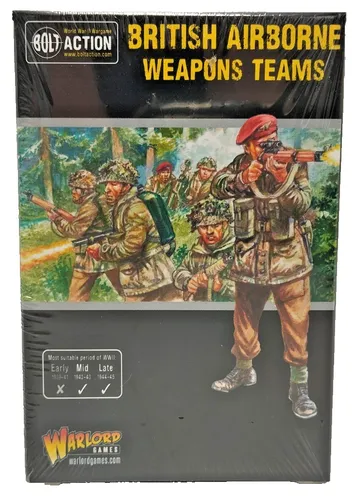 Bolt Action Warlord Games -British Airborne Weapons Teams - Tabletop Neu OVP *