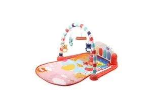 Chipolino Spielcenter Animals, Spielbogen Krabbeldecke Musiktasten Licht Tiere rot