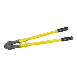 Bolzenschneider mittig 900mm – Hochleistungswerkzeug - Schneidwerkzeuge: Robuster Bolzenschneider aus Chrom-Molybdenstahl mit hoher Schneidleistung bis 160 kg/mm². Rutschfeste Griffe und auswechselbare Schneidköpfe bieten Komfort und Langlebigkeit.