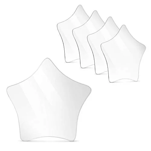 Navaris 5x Spiegelfolie Stern selbstklebend