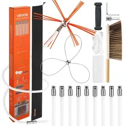 VEVOR Schornsteinbürste-Set mit 10 m Länge