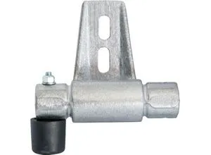 Halter für RegalLeiter-Rundrohr-Schienenanlage STABILO® Professional, mit Endanschlag links