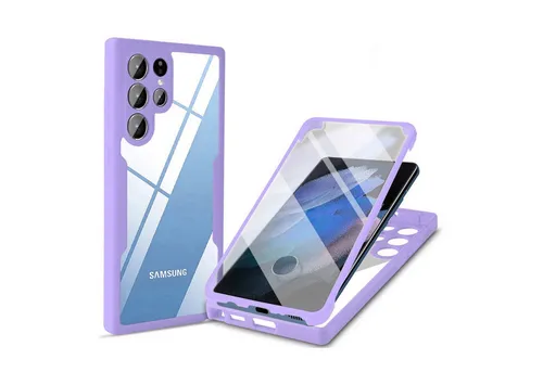 betterfon Handyhülle für Samsung Galaxy S22 Ultra TPU Schutzcase, 2-teiliges 360 Grad Case mit Rundumschutz und Displayschutz