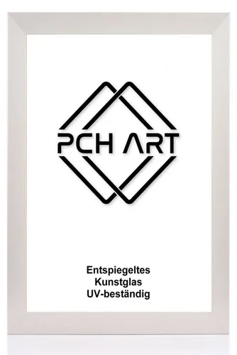 PCH[art] Bilderrahmen Foto Rahmen RIO in 40mm breite mit entspiegeltem Kunstglas, Moderne MDF Holzleiste in 40mm Breite