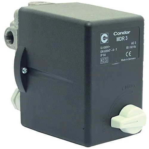 ELMAG Druckschalter CONDOR MDR 3 EA/11 bar - 400 Volt - Druck & Vakuum - Messung, zuverlässiger Druckschalter mit integrierter Druckentlastung für präzise Steuerung in industriellen Anwendungen.