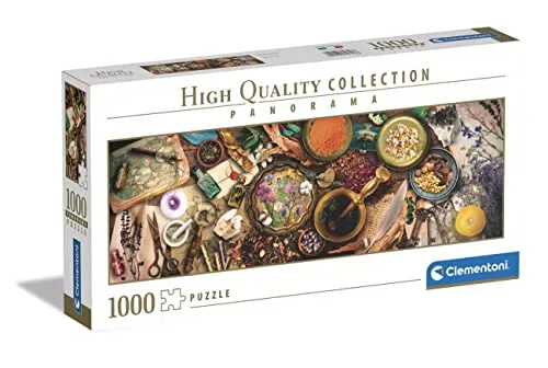 Clementoni - 39748 Collection Panorama - Herbalist Desk, Puzzle 1000 Teile Für Erwachsene Und Kinder 14 Jahren, Geschicklichkeitsspiel Für Die Ganze Familie