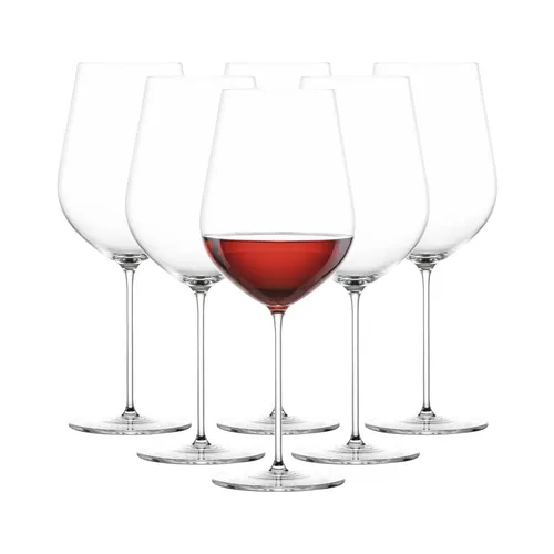 Zwiesel Glas VUELO Rotweinglas 785 ml - 6er Set - Erleben Sie modernen Weingenuss mit dem Zwiesel Glas VUELO Rotweinglas. Das spülmaschinenfeste Set vereint Eleganz und Funktionalität, ideal für kraftvolle Rotweine und Cocktails.
