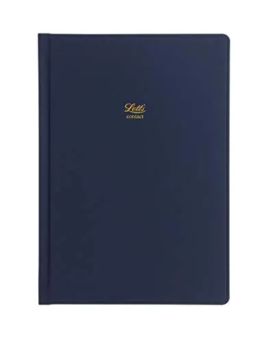 Letts Icon Adressbuch, A5, Marineblau von Letts of London