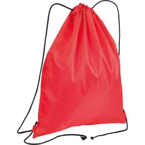 Gymbag / Sportbeutel / Turnbeutel / aus recyceltem Polyester / Farbe: rot