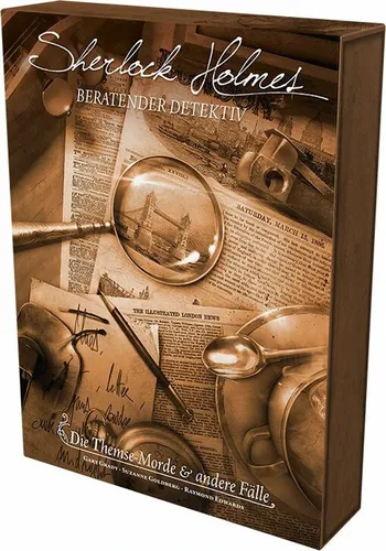 Asmodee ASM Sherlock Holmes Beratender Detektiv - SCOD0037 - Entdecken Sie die faszinierenden Fälle von Sherlock Holmes in diesem spannenden Kartenspiel. Ideal für 1-8 Spieler, mit einer Spielzeit von bis zu 90 Minuten. Perfekt für Krimifans!