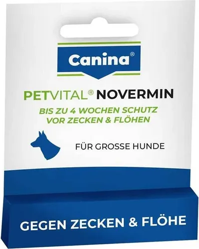 Petvital Novermin Flüssig für Hunde - rezeptfreies Zecken- und Flohmittel, 4 ml für optimalen Schutz