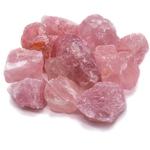 LAVISA Premium Heilsteine Edelsteine Set | Edelsteine Kristalle als Deko oder zur Wasseraufbereitung | 100% Natursteine Mineralsteine | Grundmischung Edelsteinwasser (Rosenquarz)