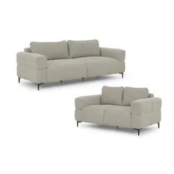 S-STYLE Polstergarnitur 3+2 Cardea - Braun - Moderne Polstergarnitur in Braun mit Bubble-Optik. Pflegeleicht und schmutzabweisend, ideal für den Alltag. Maße: B: 217 cm, H: 80 cm. Perfekt für ein gemütliches Zuhause!