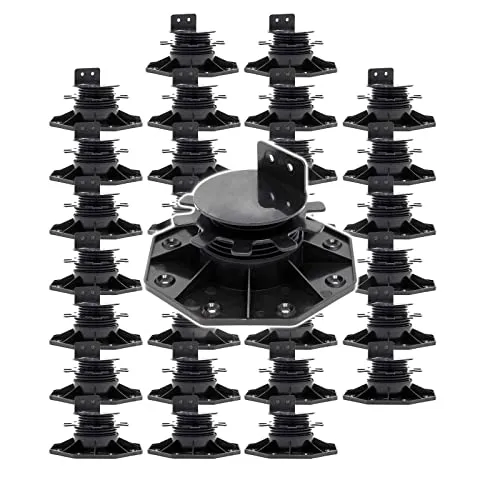 XPOtool Set 30x Stelzlager für Terrassen, 2700kg, 33-64mm, höhenverstellbare Stellfüße für Terrassendielen, Platten und Planken