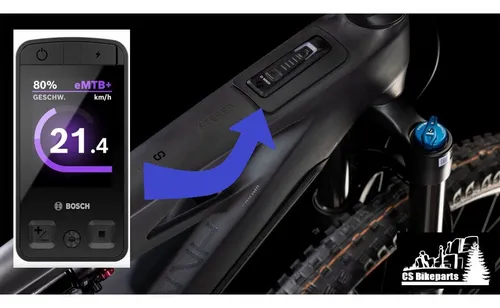 Bosch Kiox 400C E-Bike Display - Fahrradcomputer für sportliche Fahrer, rahmenintegriertes Design und perfekt für E-Mountainbikes mit Bosch Smart System.