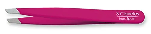 PINZA INOX P.SESGADA ROSA 9 cm. D 3C