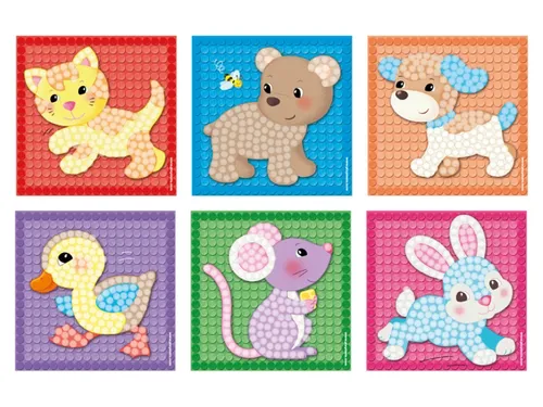 Playmais Little Mosaic, mit farbenfrohen Motiven (Little Friends)