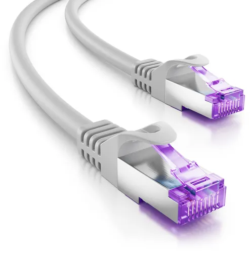deleyCON 6m CAT7 Netzwerkkabel in grau von deleyCON