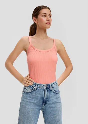 QS Muskelshirt T-Shirt Top mit Rippstruktur