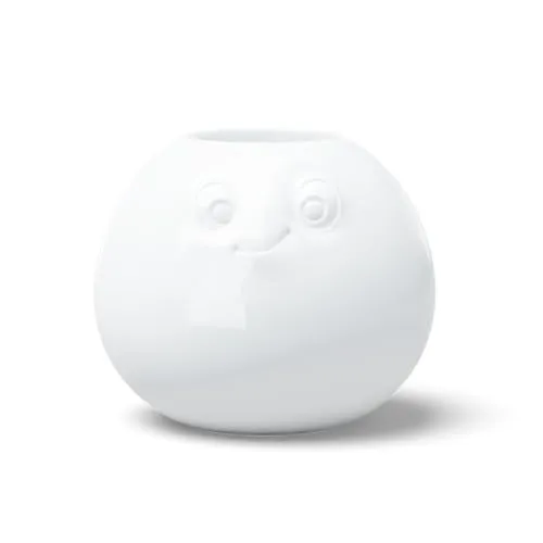 FIFTYEIGHT PRODUCTS Vase „Amüsiert“ - Elegantes Porzellan-Design - Vase aus hochwertigem Hartporzellan, spülmaschinenfest und mit geschliffenem Fuß, ideal für stilvolle Blumendekorationen.