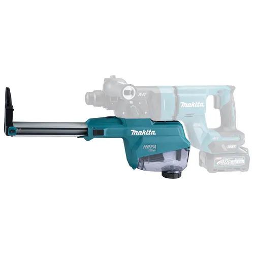 Makita Staubabsaugung DX15 für Bohrhammer HR007G - Rasentrimmer-Ersatzteile mit HEPA-Filter und Reinigungsfunktion für staubfreies Arbeiten. Transparente Staubbox mit 400 ml Volumen und einfacher Handhabung.
