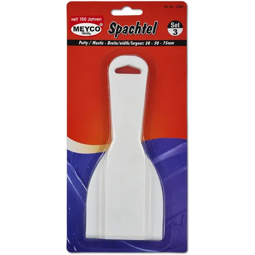 Spachtel Set Kunststoffspachtel Plastik-Spachtel 3er Set, 38-50-75mm breit, 18cm