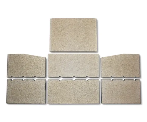 Feuerraumauskleidung A für Fireplace Malibu Kaminofen - Ersatzteile für Malibu Kaminofen, 7-teiliges Set aus hochwertigem Vermiculite für optimale Wärmeverteilung und Langlebigkeit.