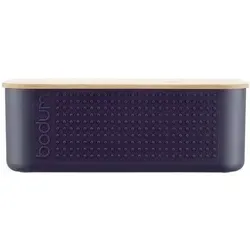 Bodum - Bistro Kleiner Brotkasten, Bambusdeckel, 19 Cm X 29 Cm X H 1 11740-540s