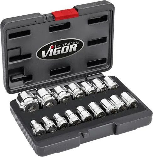 Vigor Steckschlüsseleinsatz-Set 1/2