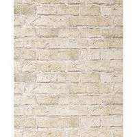 Produktbild EDEM 583-20 3D Rustikale Vinyl Tapete Mauer Stein Klinker Ziegelstein Sand- Beige 10,05 m x 0,53 m 5,33 m2 Beige