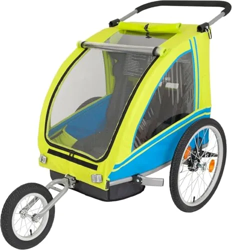 Kranich Blue Bird Kinderanhänger 20 Zoll türkis/gelb von Kranich
