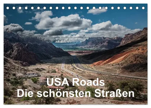 CALVENDO Wandkalender USA Roads 2026 - Wandkalender mit atemberaubenden Fotos der schönsten Straßen der USA. FSC-zertifiziertes Papier, klimabewusste Logistik und Made in Germany.