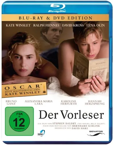 Der Vorleser Blu-ray + DVD mit Kate Winslet - Drama mit Kate Winslet, inklusive Blu-ray und DVD für unvergessliche Filmabende.