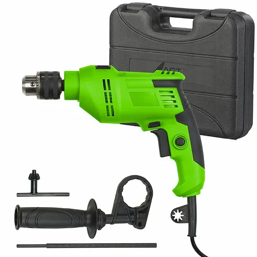 Schlagbohrmaschine mit 3-teiligem Zubehör in Transportkoffer, 800 Watt