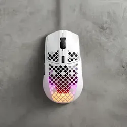 SteelSeries Aerox 3 Wireless - RGB Gaming-Maus, federleicht mit nur 68 g und IP54 wasserabweisend, 18.000 DPI für präzises Gameplay