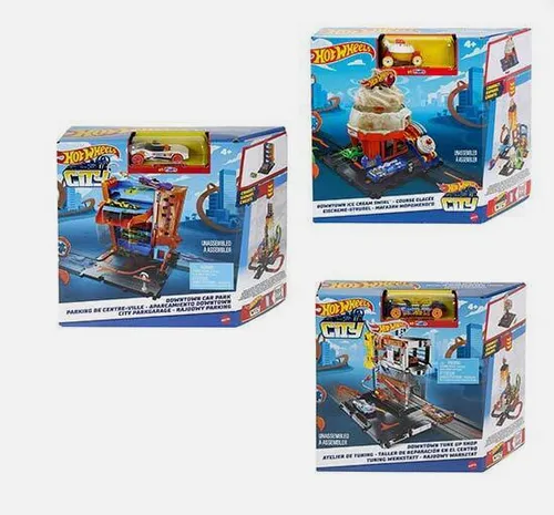 MATTEL HDR24 Hot Wheels Basis Spielset - Unisex Spielset für Kinder ab 3 Jahren, fördert Kreativität und motorische Fähigkeiten mit spannenden Hot Wheels Fahrzeugen.