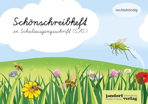 Schönschreibheft in SAS: rechtshändig