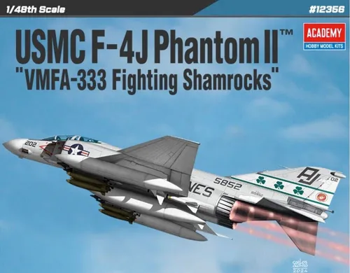 ACADEMY 1/48 USMC F-4J PHANTOM II VMFA-333 FIGHTING SHAMROCKS 12356