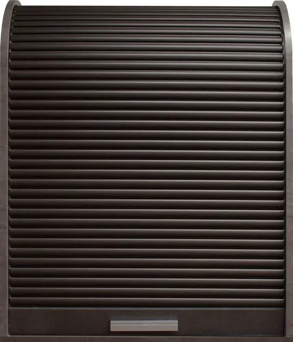 Jalousieschrank in Graphitoptik - 69 cm Büroschrank - Schränke & Wandschränke: Schlanker Aktenschrank mit 1 Einlegeboden, ideal für platzsparende Aufbewahrung im Büro oder Home Office.