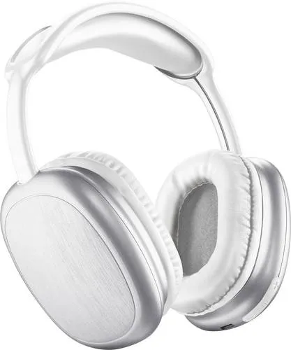 Cellularline Kopfhörer Over-Ear MAXI 2 BTHEADBMSMAXI2W ws - Bluetooth Over-Ear Kopfhörer, kraftvoller Klang und bequemes Design mit Fernbedienung für Musik und Anrufe
