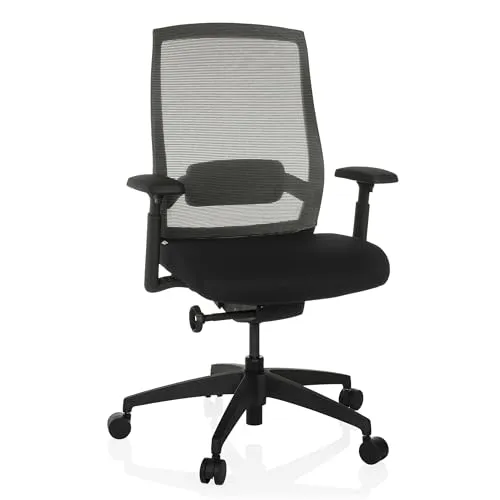 hjh OFFICE Profi Bürostuhl COLORE - Höhenverstellbar mit Armlehnen - Bürostuhl COLORE in modernem Design, ideal für Büro und Home Office. Höhenverstellbar und mit Armlehnen für optimalen Komfort und Unterstützung.